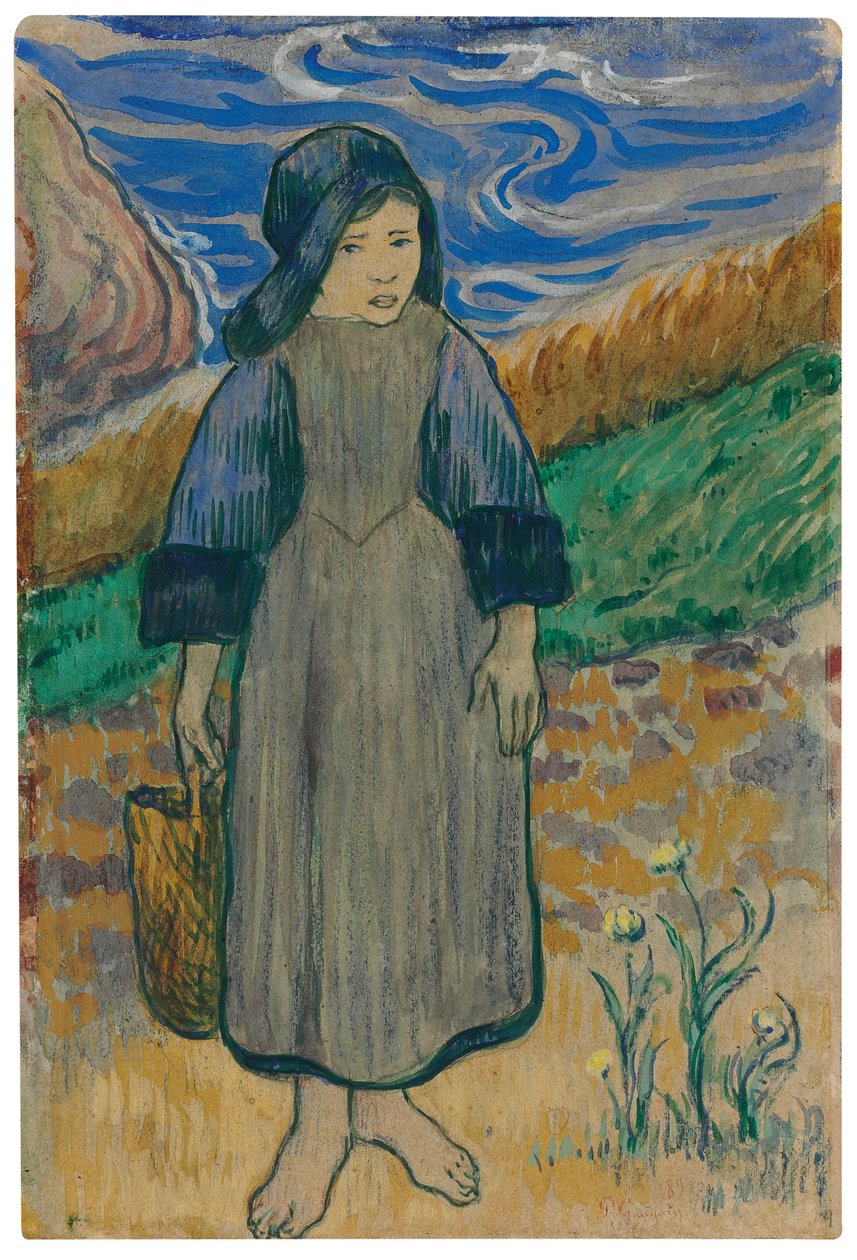 Giovane bretone al mare da Paul Gauguin