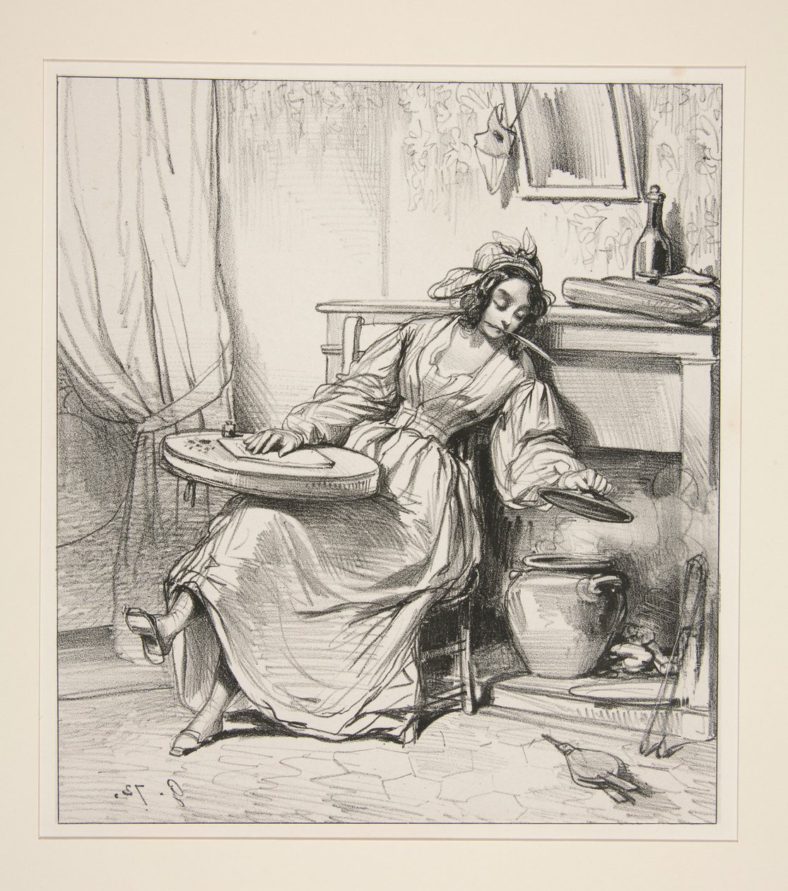 ... - Adolphe! Adolphe! Volete dunque far morire la vostra Eugenie!... da Paul Gavarni