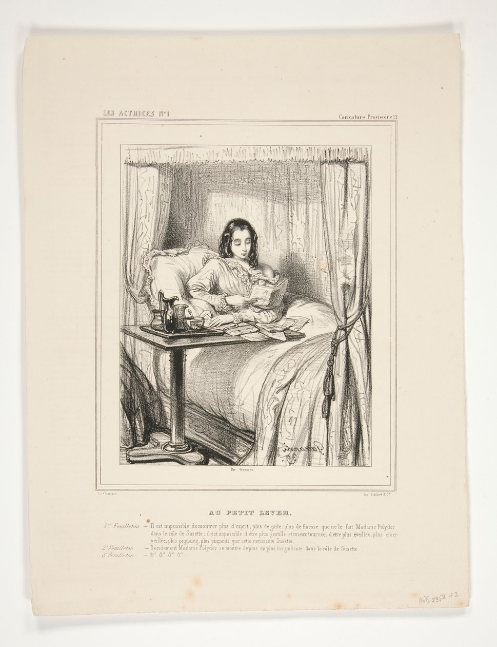 1-er Feuilleton da Paul Gavarni