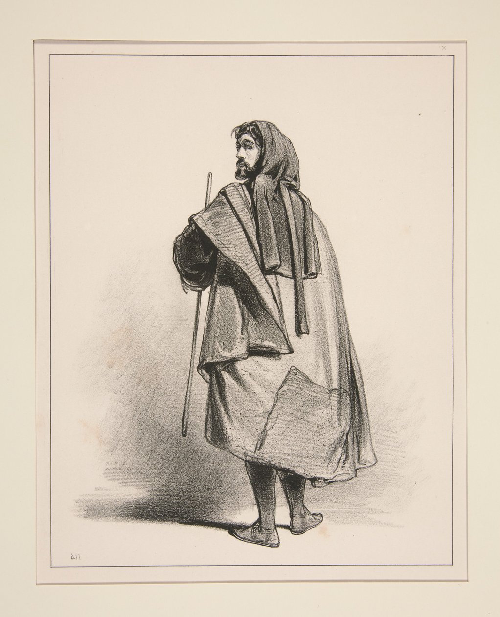 1300. COMMERCIANTE DI PARIGI. da Paul Gavarni