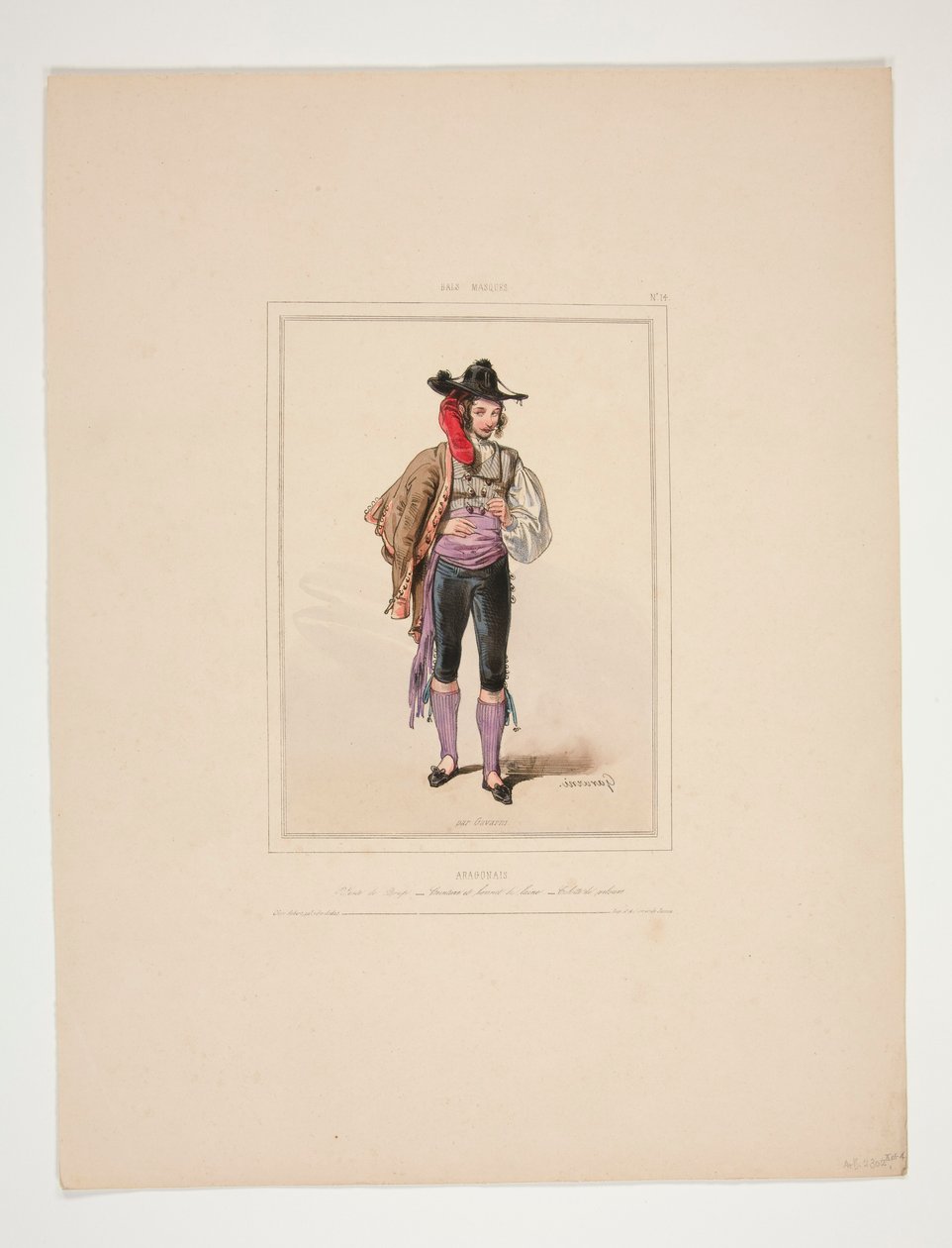 ARAGONAIS. Veste di panno. da Paul Gavarni