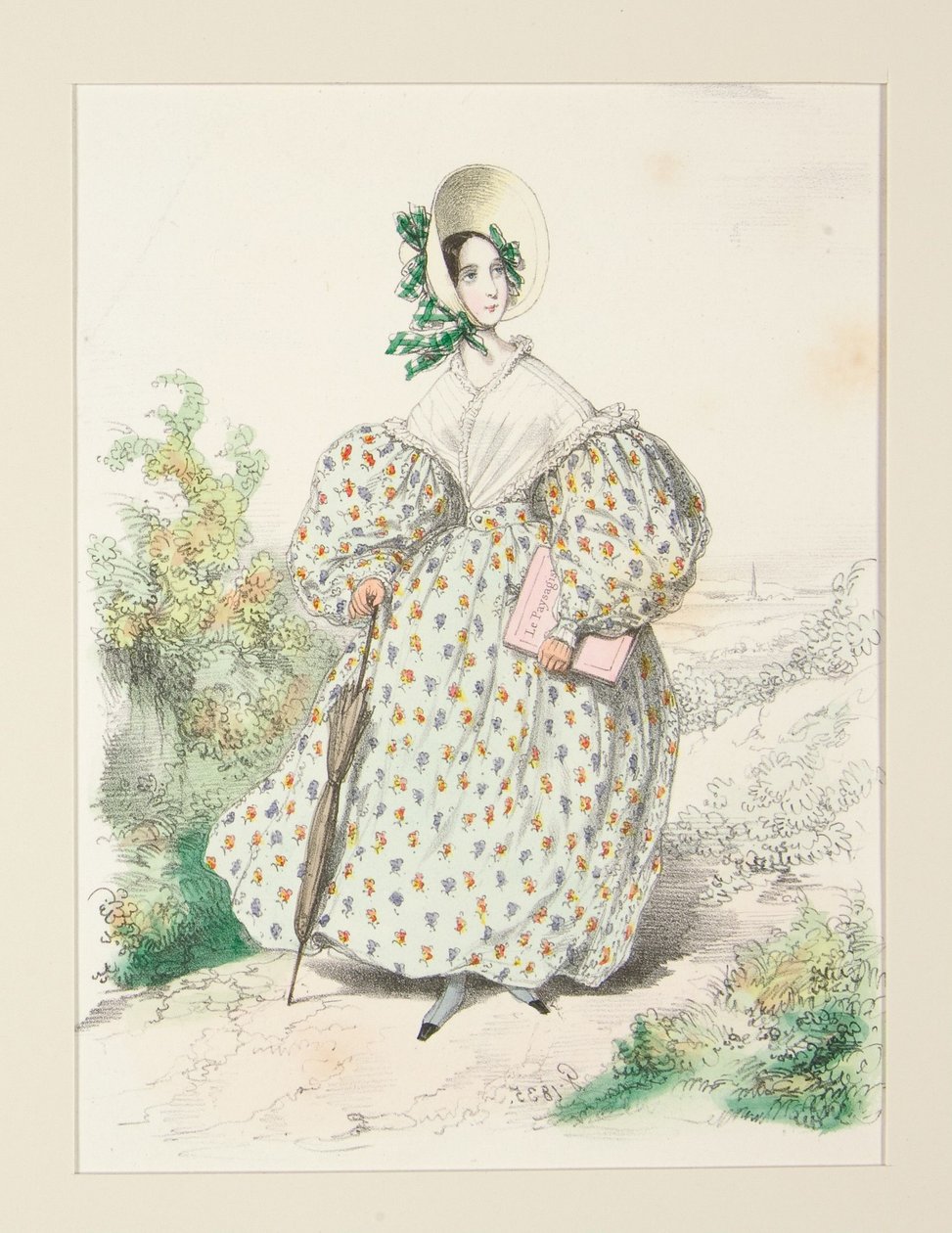 IN CAMPAGNA. Luglio 1835. Abito di jaconas,... da Paul Gavarni