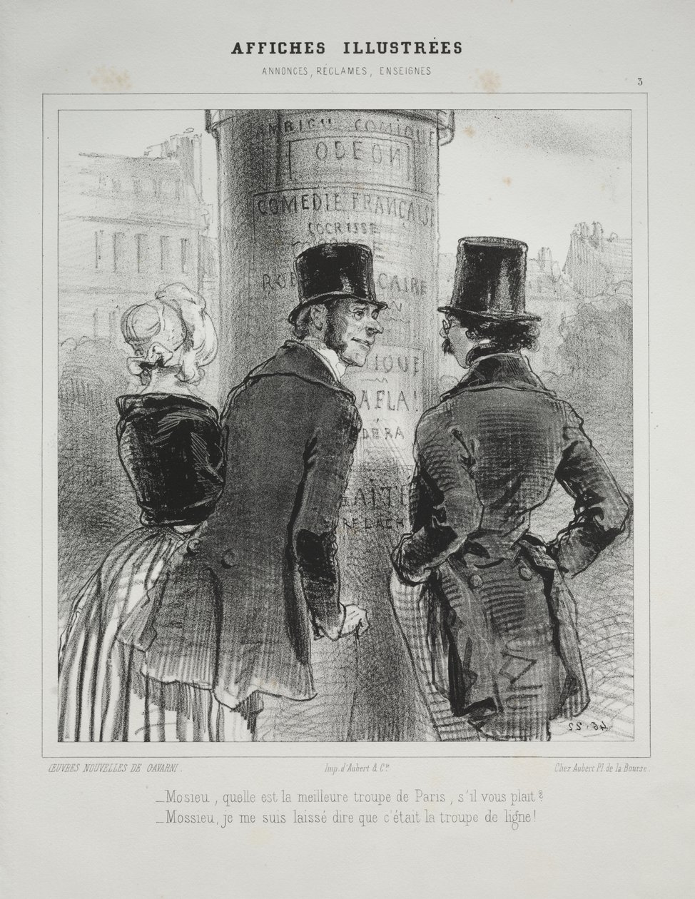 Affiches Illustrées da Paul Gavarni