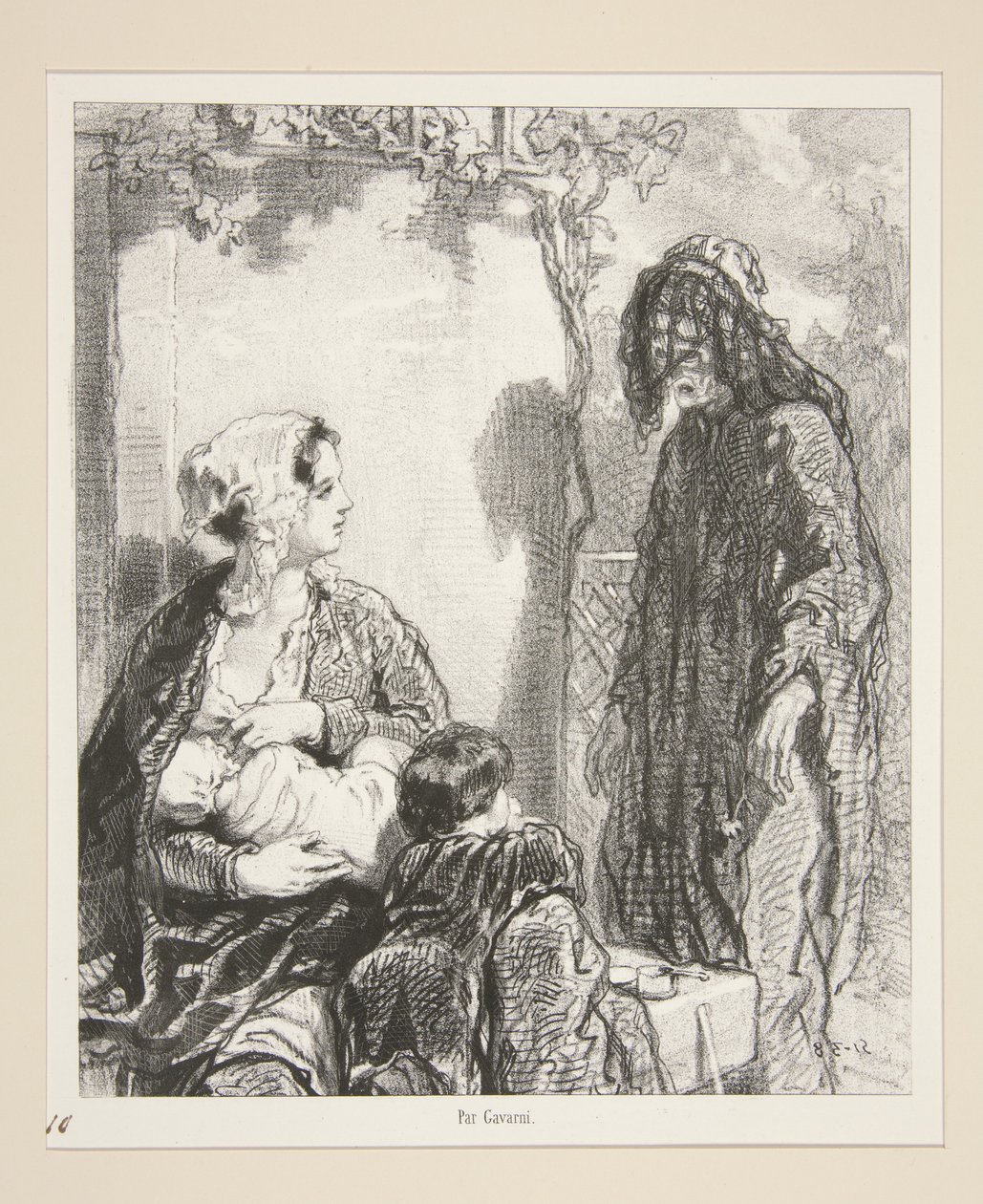 In nome di quegli amori, che consoleranno la vostra vecchiaia, signora, abbiate pietà di me! da Paul Gavarni