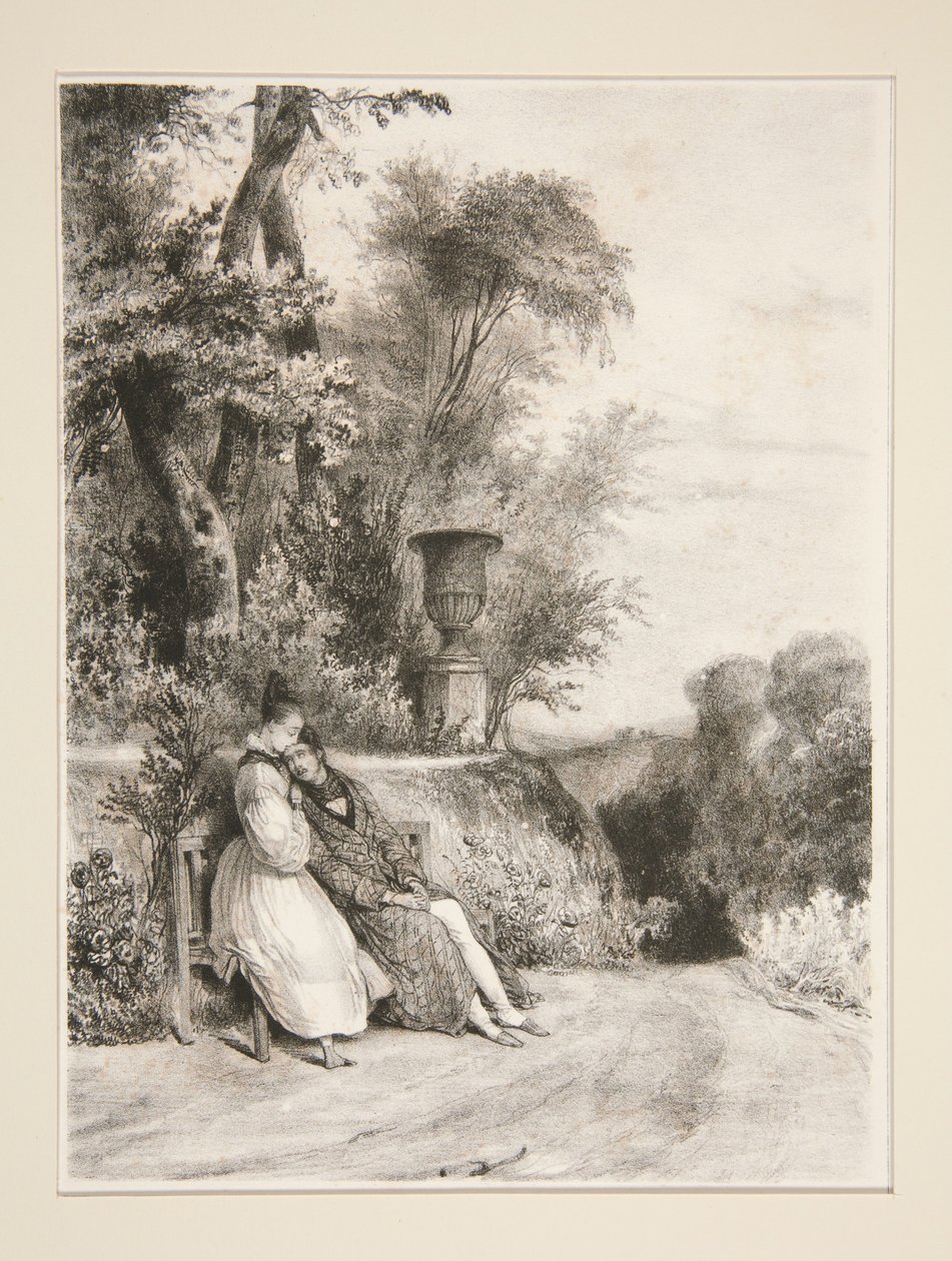 Prima di morire. (Di Madame Constance Aubert.) da Paul Gavarni