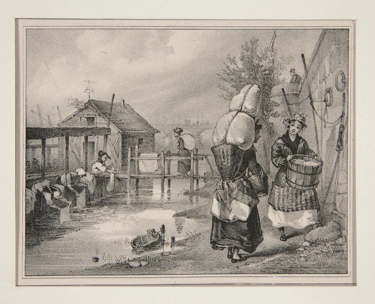 LAVATRICI. da Paul Gavarni