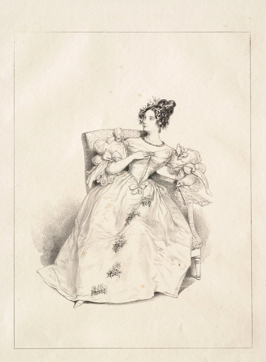 Abito da ballo (Robe de bal) da Paul Gavarni