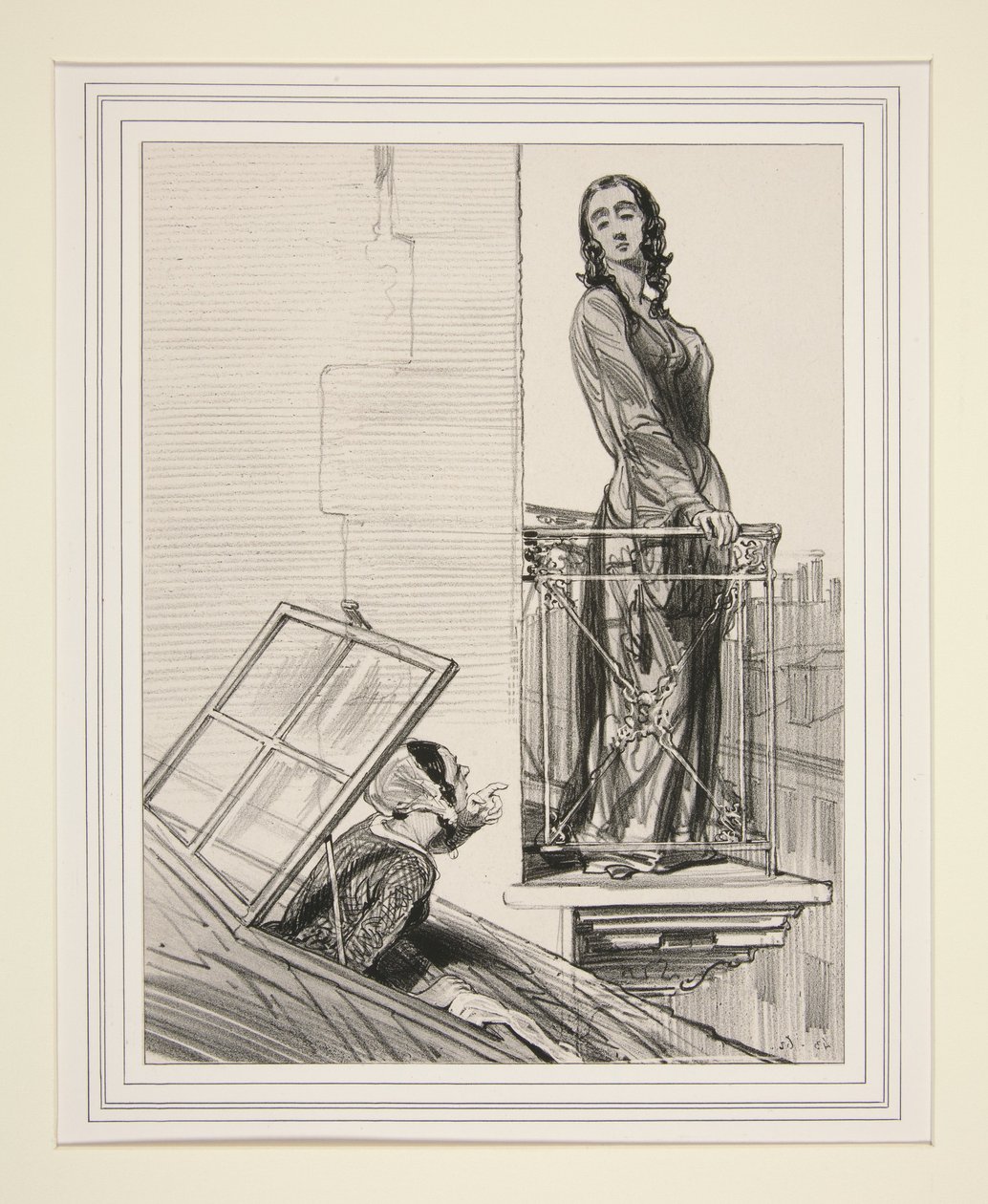 Una buona reputazione vale più di un balcone dorato. da Paul Gavarni