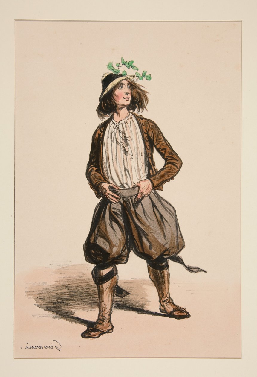 CHEVRIER. Cappello di paglia. ... da Paul Gavarni
