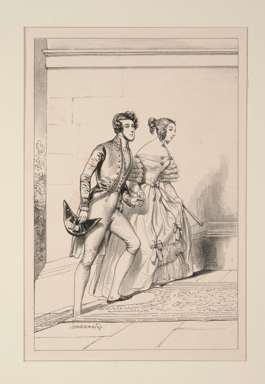 Costume di corte 1837 da Paul Gavarni