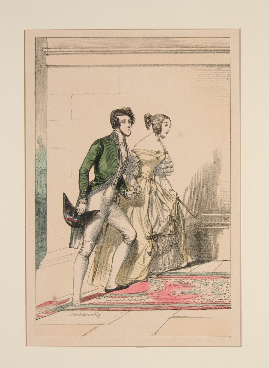 Abito di corte 1837, ... da Paul Gavarni