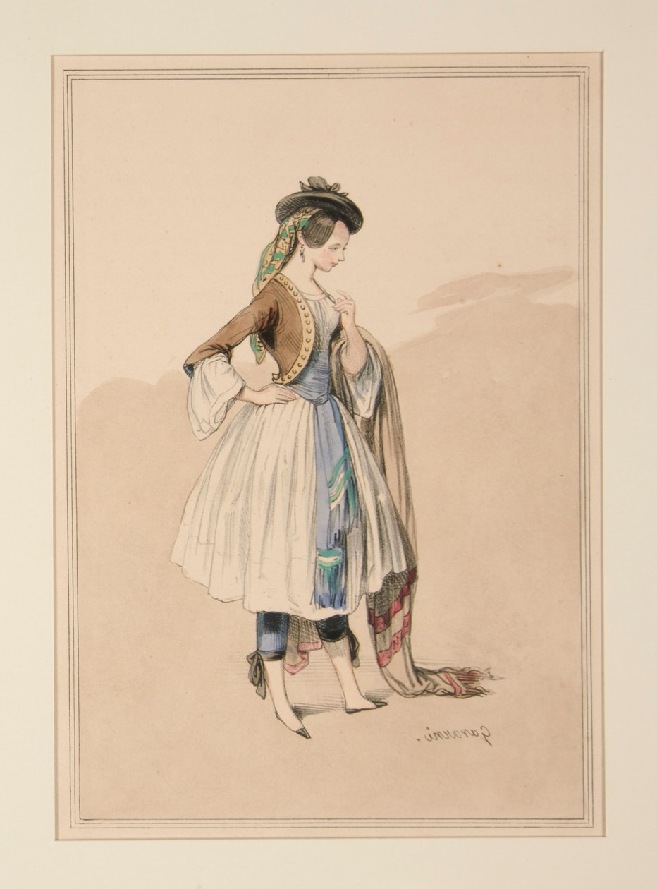 Costume di Gavarni, eseguito da Moreau da Paul Gavarni