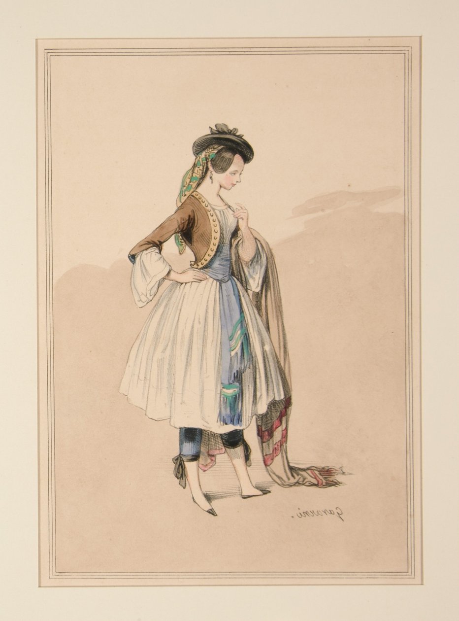 Costume di Gavarni, eseguito da Moreau, ... da Paul Gavarni
