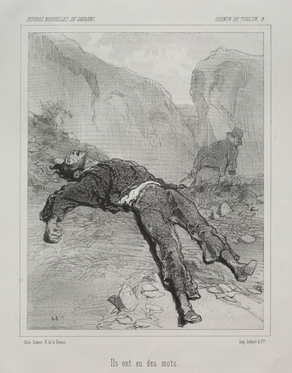 Chemin de Toulon da Paul Gavarni