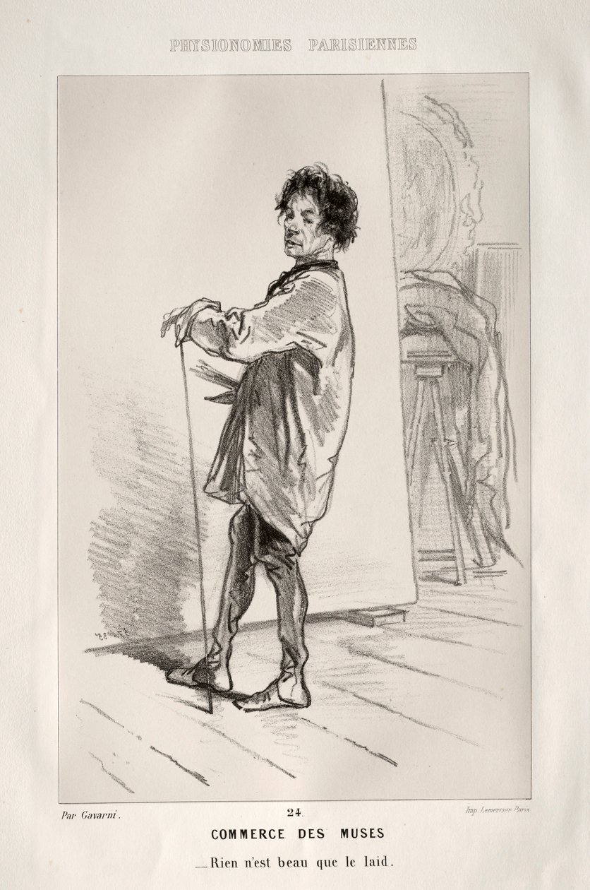 Commercio delle Muse da Paul Gavarni