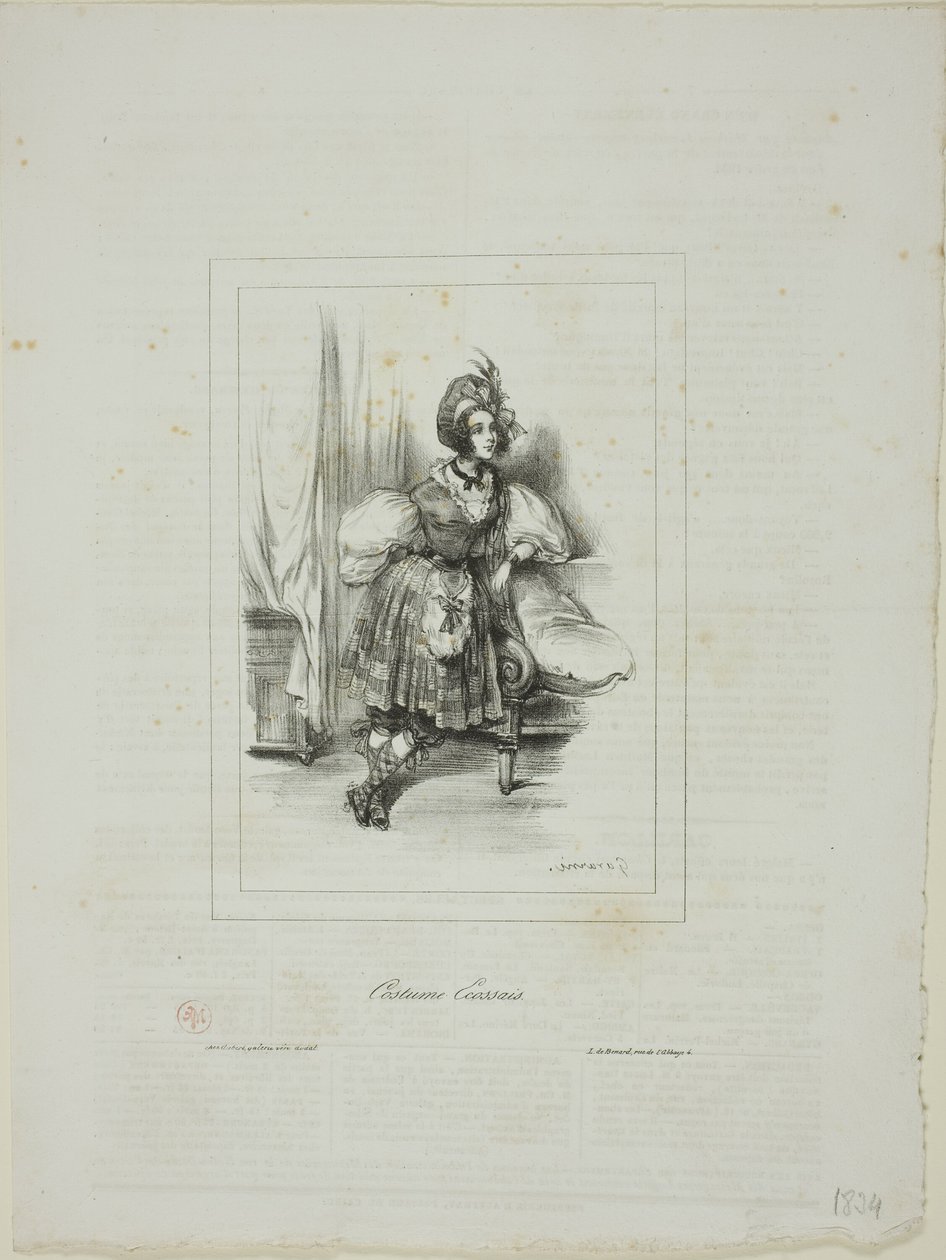 Costume scozzese da Paul Gavarni