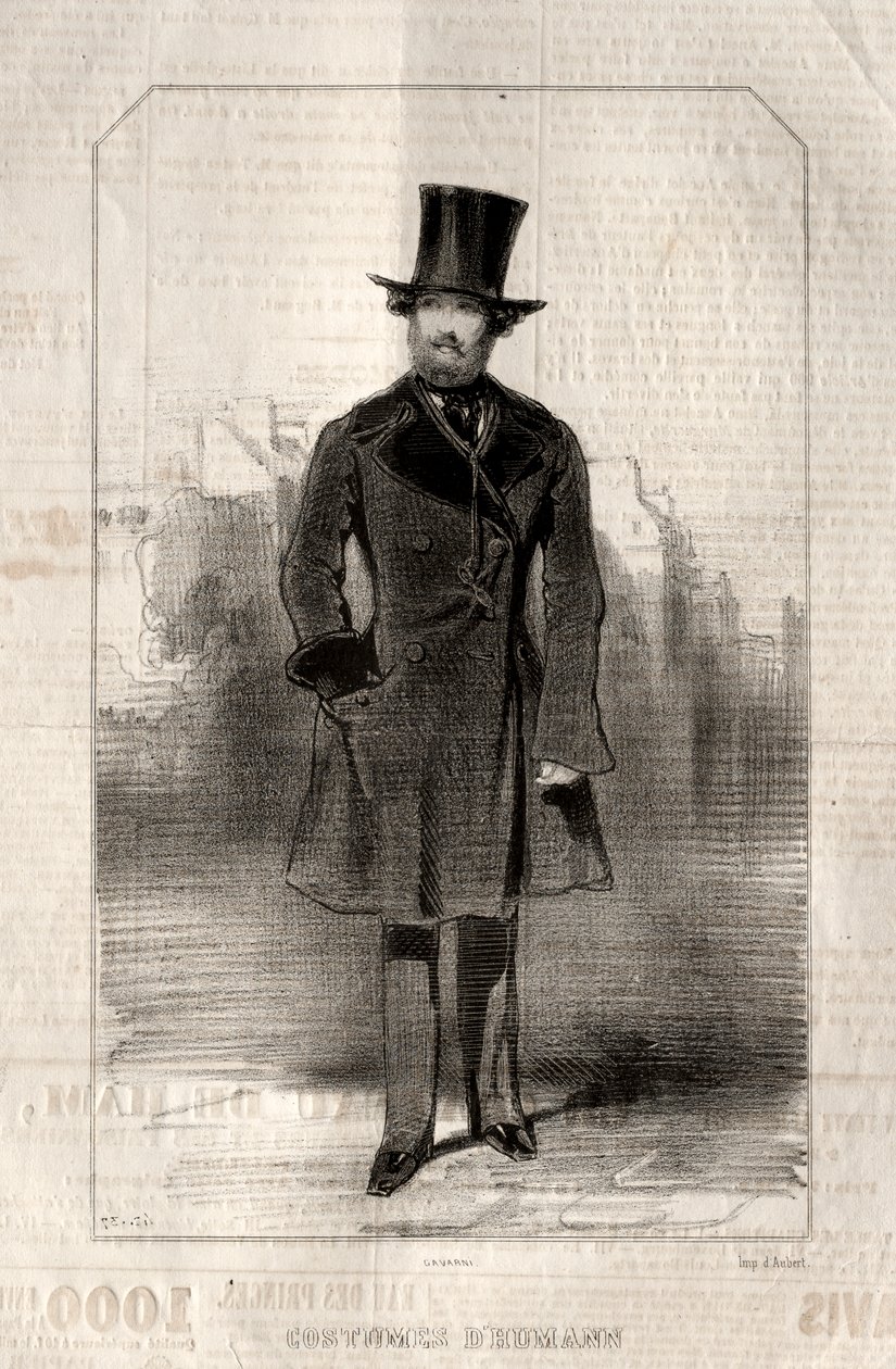 Costumi di Humann da Paul Gavarni