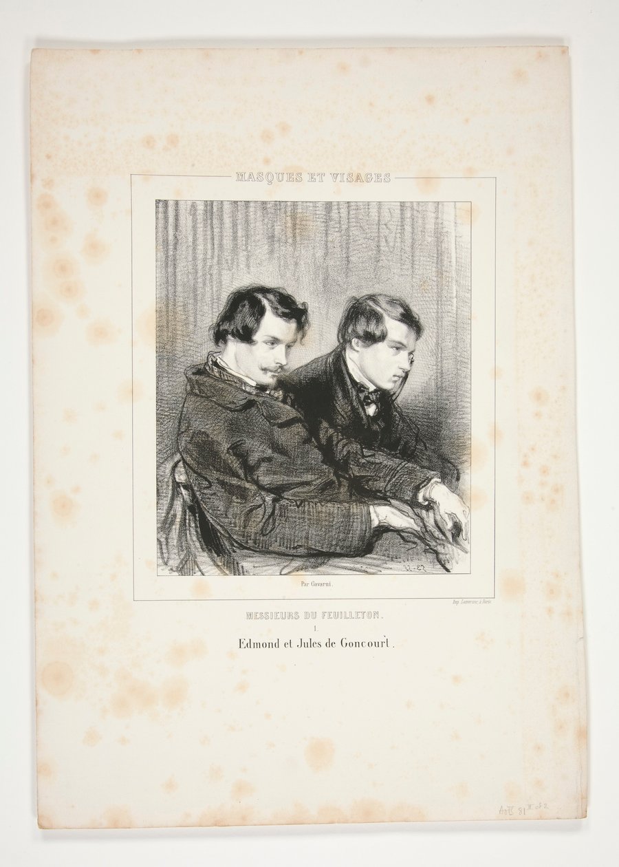Edmond e Jules de Goncourt da Paul Gavarni