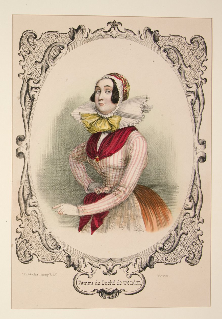 Donna del ducato di Wenden da Paul Gavarni
