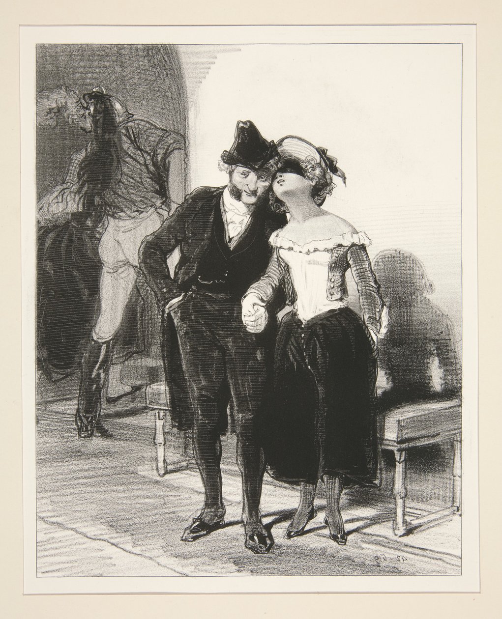 Non bisogna dire al mio Hippolyte che ho cenato con Charles... da Paul Gavarni