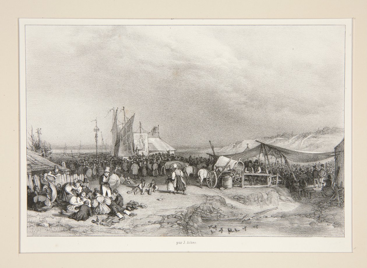 Festa di paese. da Paul Gavarni