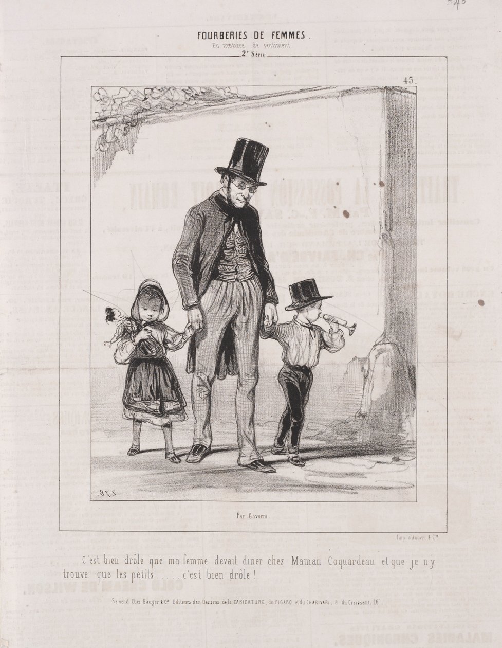 Fourberies de Femmes: En matière de sentiment, 1842 da Paul Gavarni