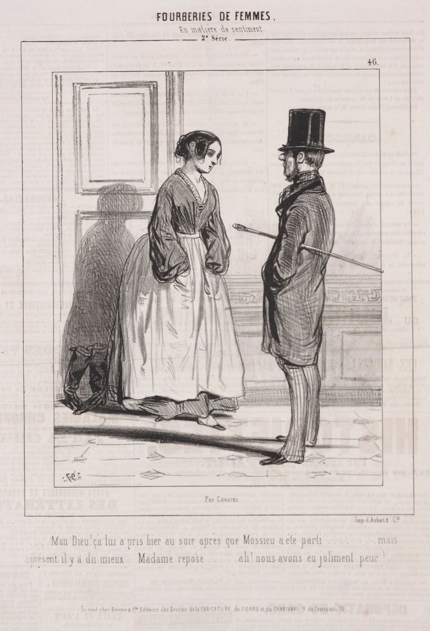 Fourberies de Femmes: En matière de sentiment, 1842 da Paul Gavarni