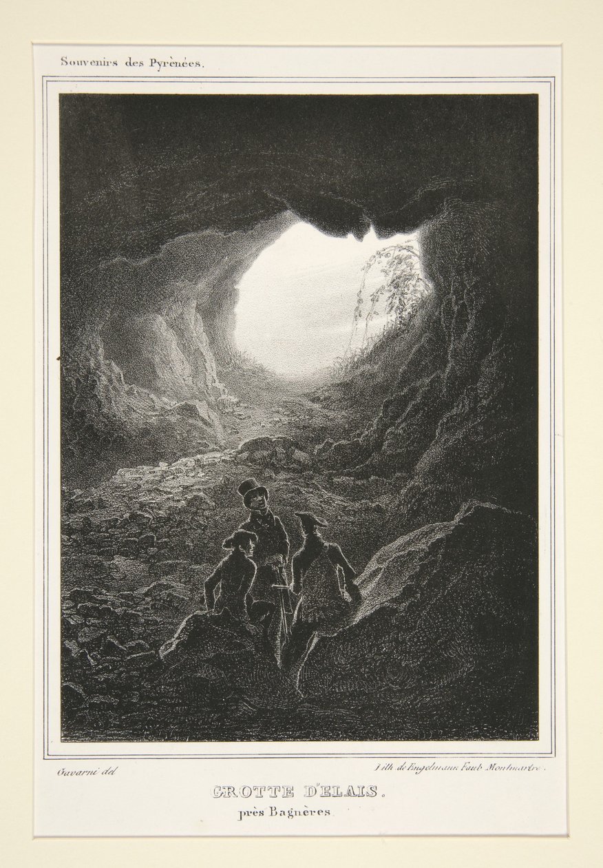 GROTTA DI ELAIS nei pressi di Bagnères. da Paul Gavarni