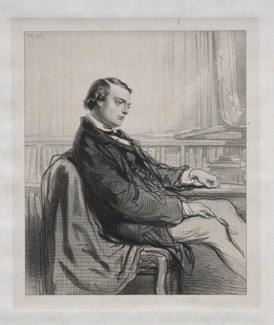Gentiluomini della stampa: Théodore de Banville, 1853 da Paul Gavarni