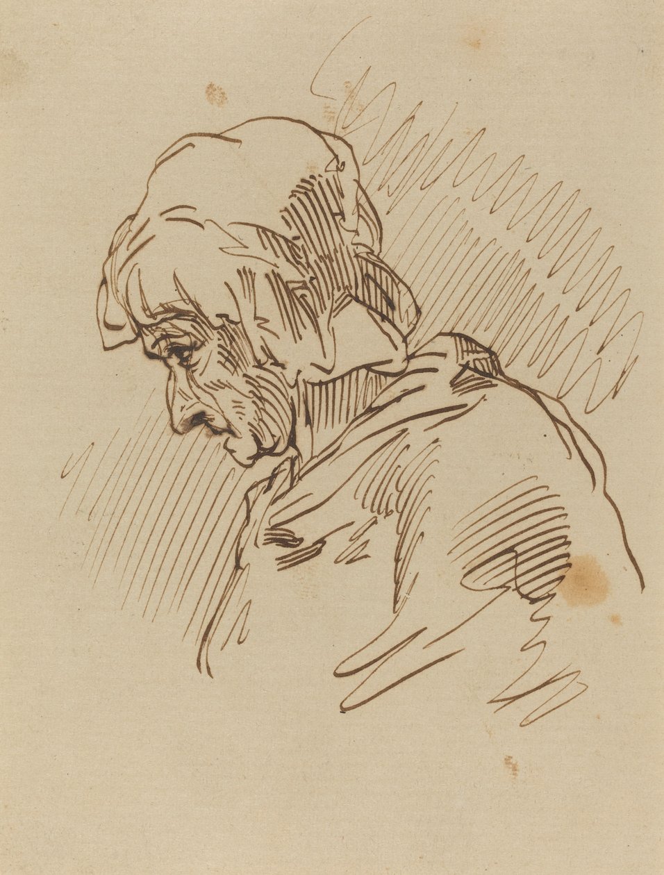 Testa di donna da Paul Gavarni