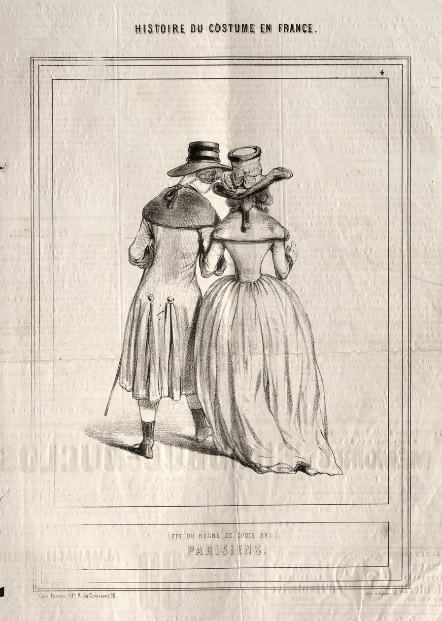 Storia del costume in Francia: Parigini da Paul Gavarni