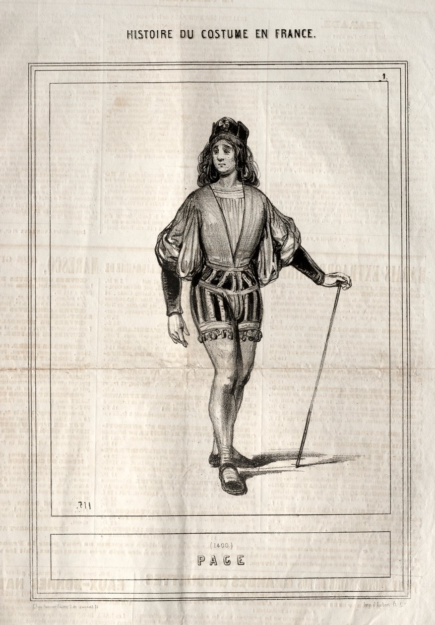 Historique du Costume en France: Pagina da Paul Gavarni