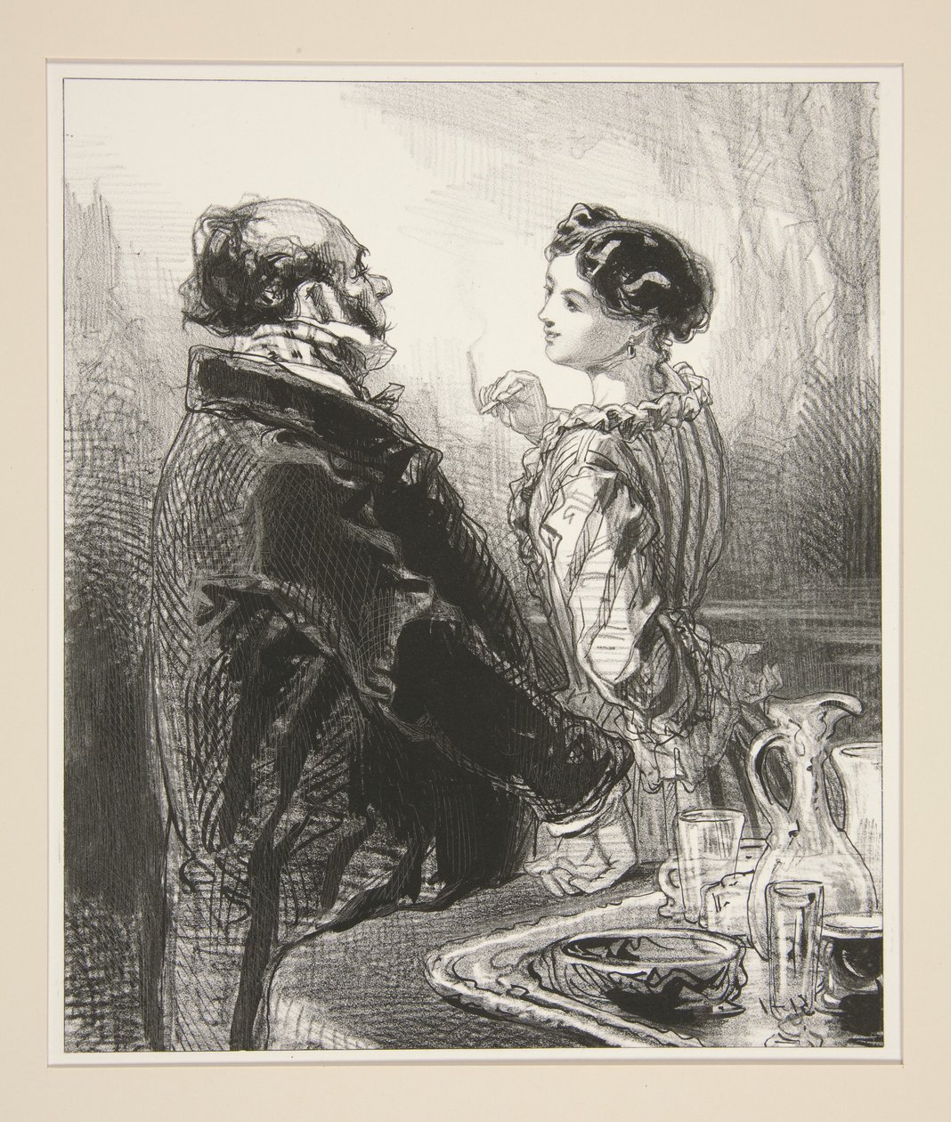 Ho la carità, signor Marchese; abbiate fede. da Paul Gavarni