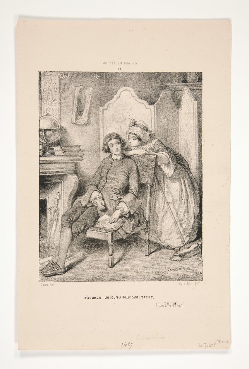 Jean-Jacques e la signorina Merceret da Paul Gavarni
