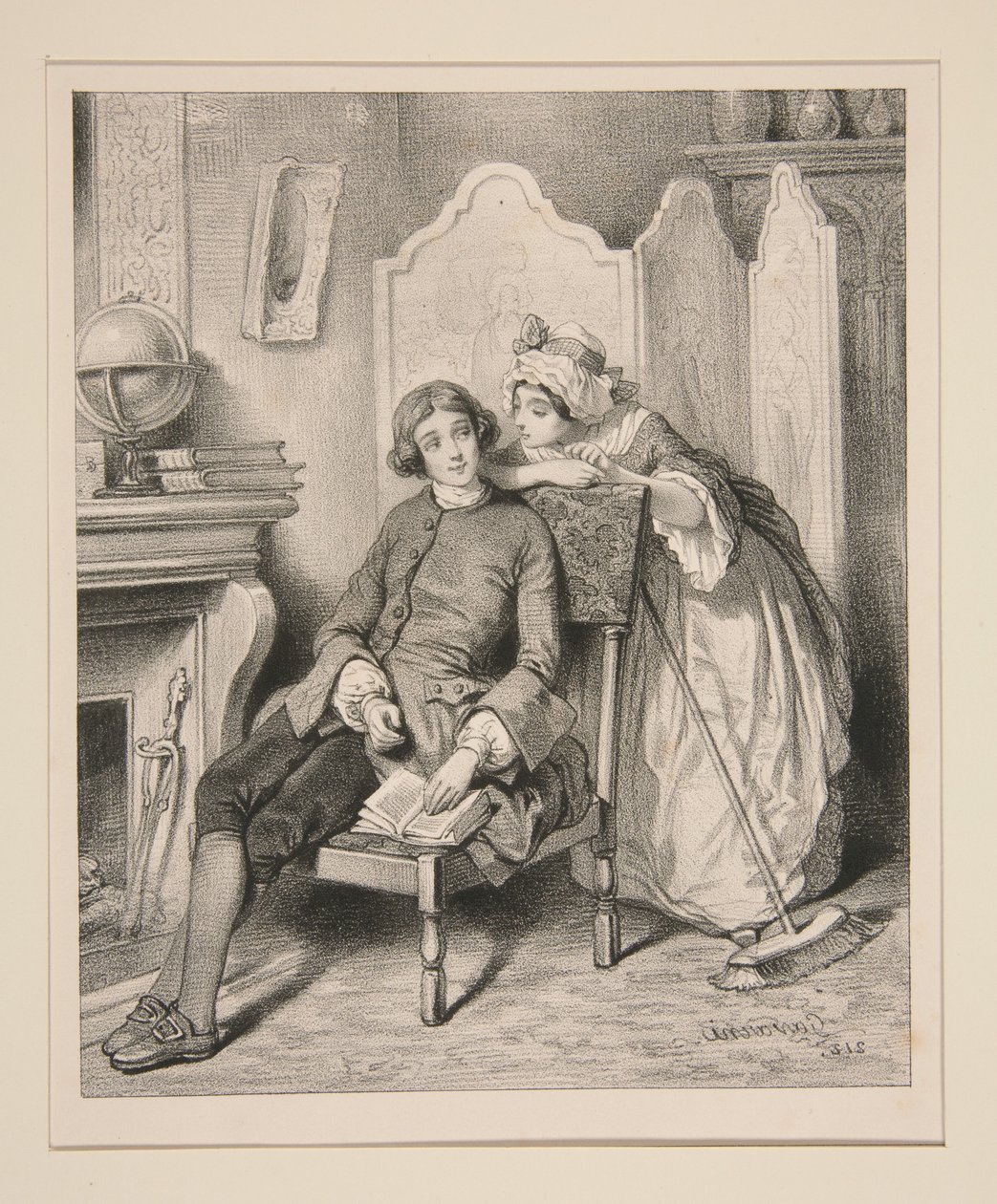 Jean-Jacques e la signorina Merceret da Paul Gavarni