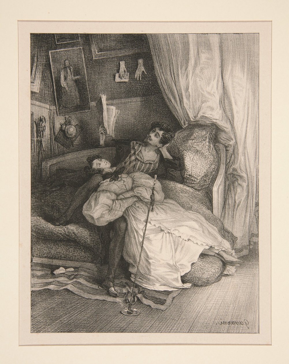 Il nuovo romanzo. da Paul Gavarni
