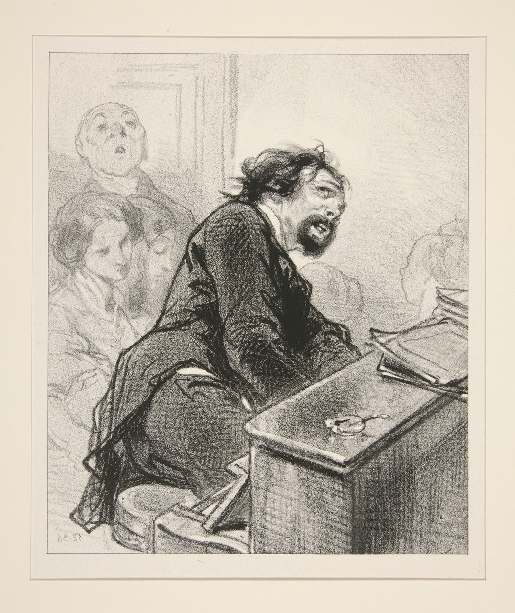 La tempesta. da Paul Gavarni