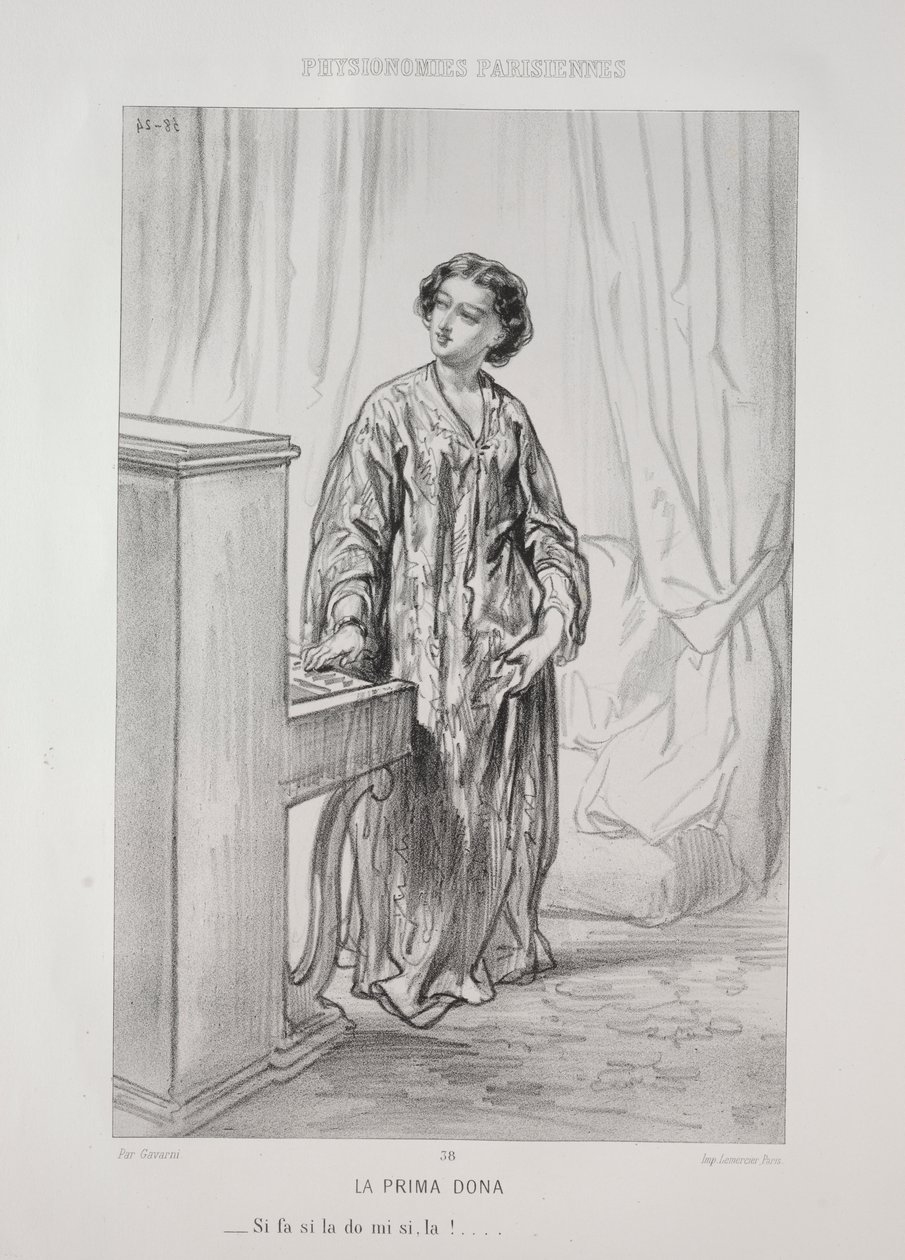 La prima donna da Paul Gavarni