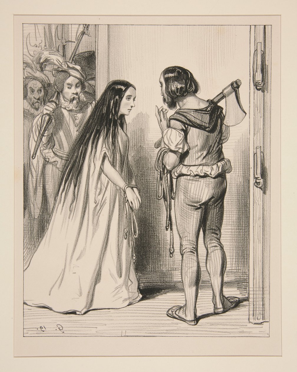 Il Boia: - Ti sto dicendo che stai facendo gli occhi dolci al ragazzino... da Paul Gavarni