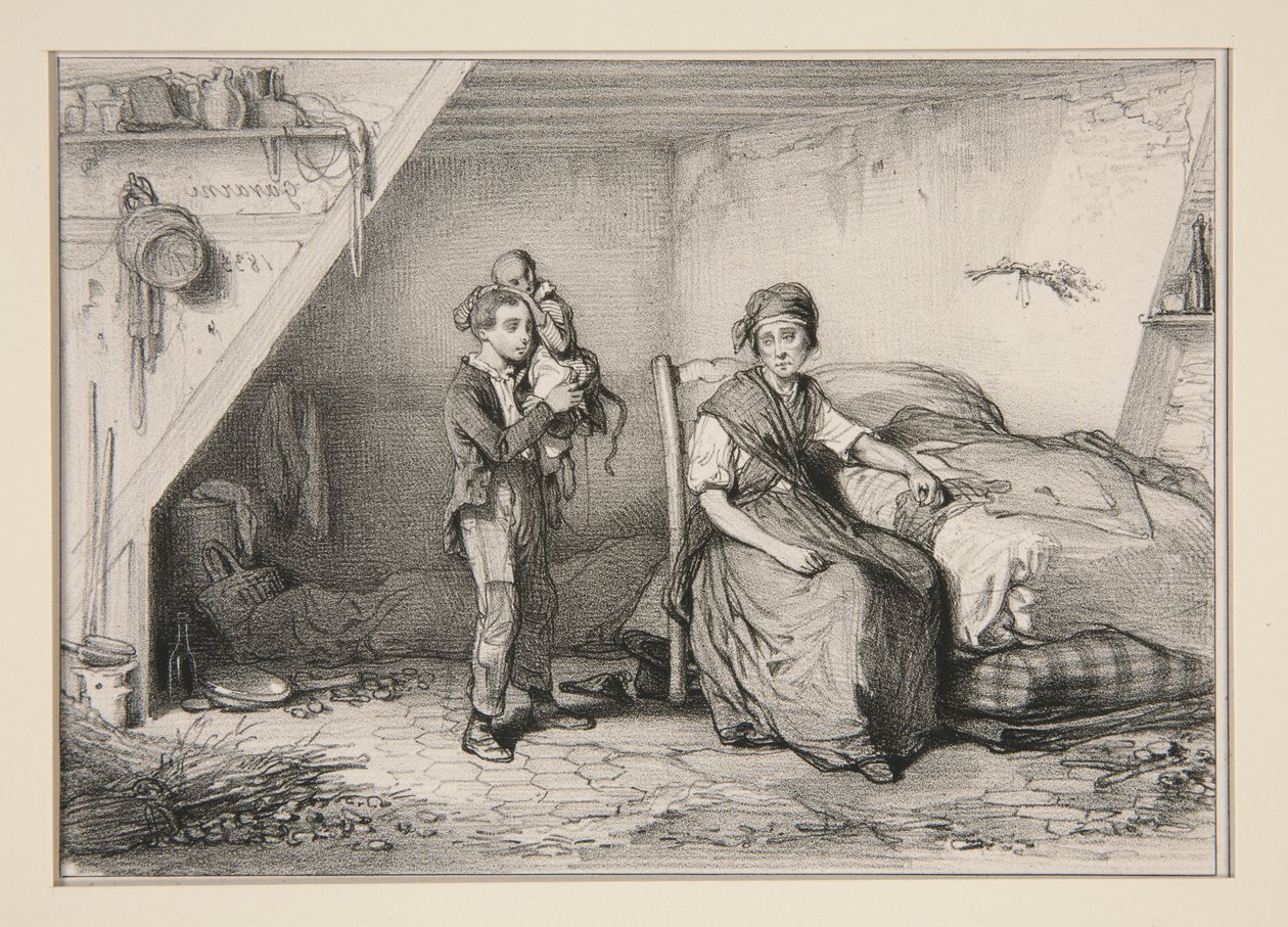 La scimmia di Adrien. da Paul Gavarni