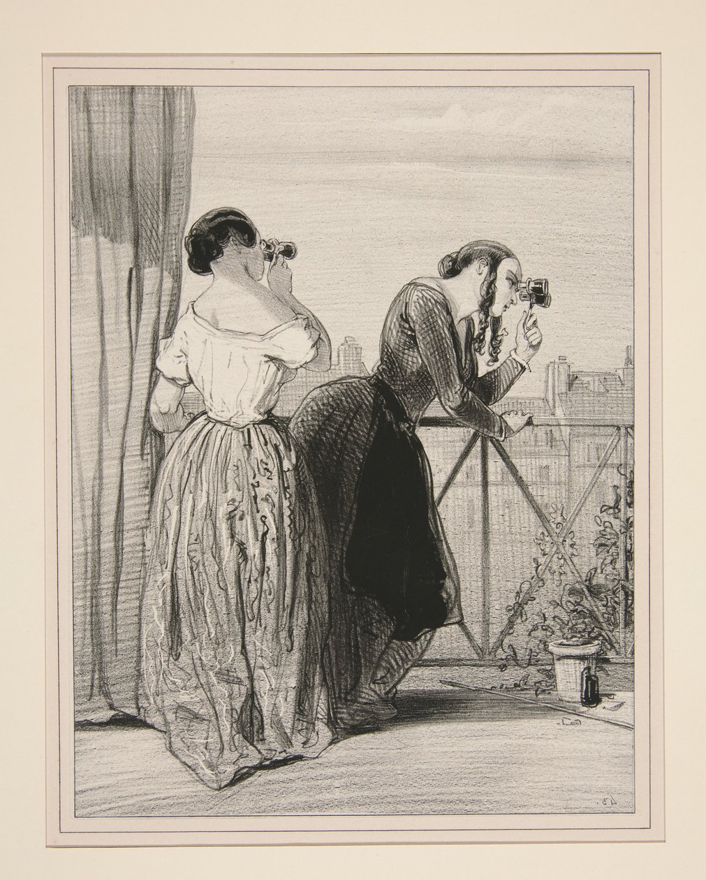 Il mio è biondo. A me non piacciono i biondi; a te non piacciono i bruni: cambiamo. da Paul Gavarni