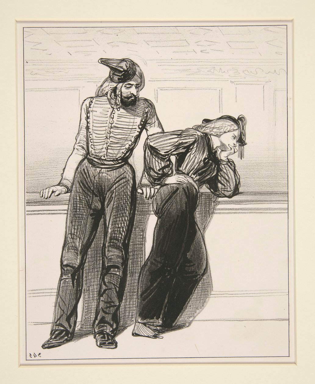 Les Debardeurs - No. 54 - Salire a cavallo da Paul Gavarni