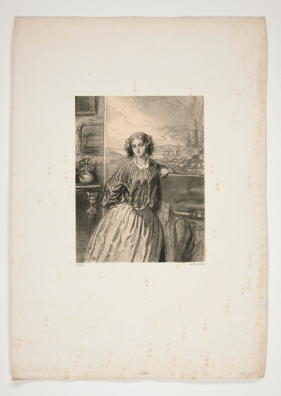 Le donne artiste / Madame E. de B da Paul Gavarni