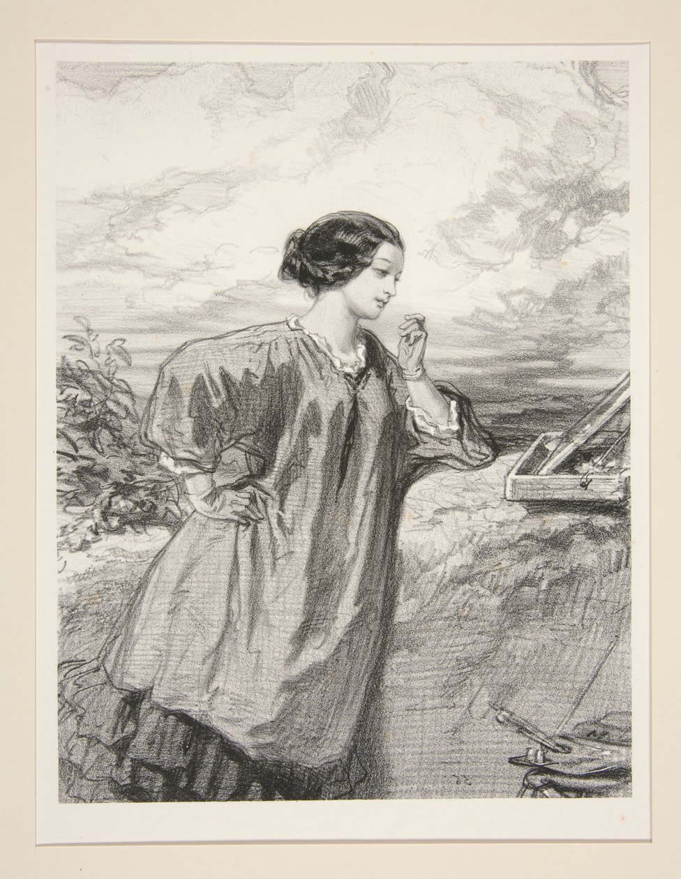 Le donne artiste / Signorina Marie de N... da Paul Gavarni