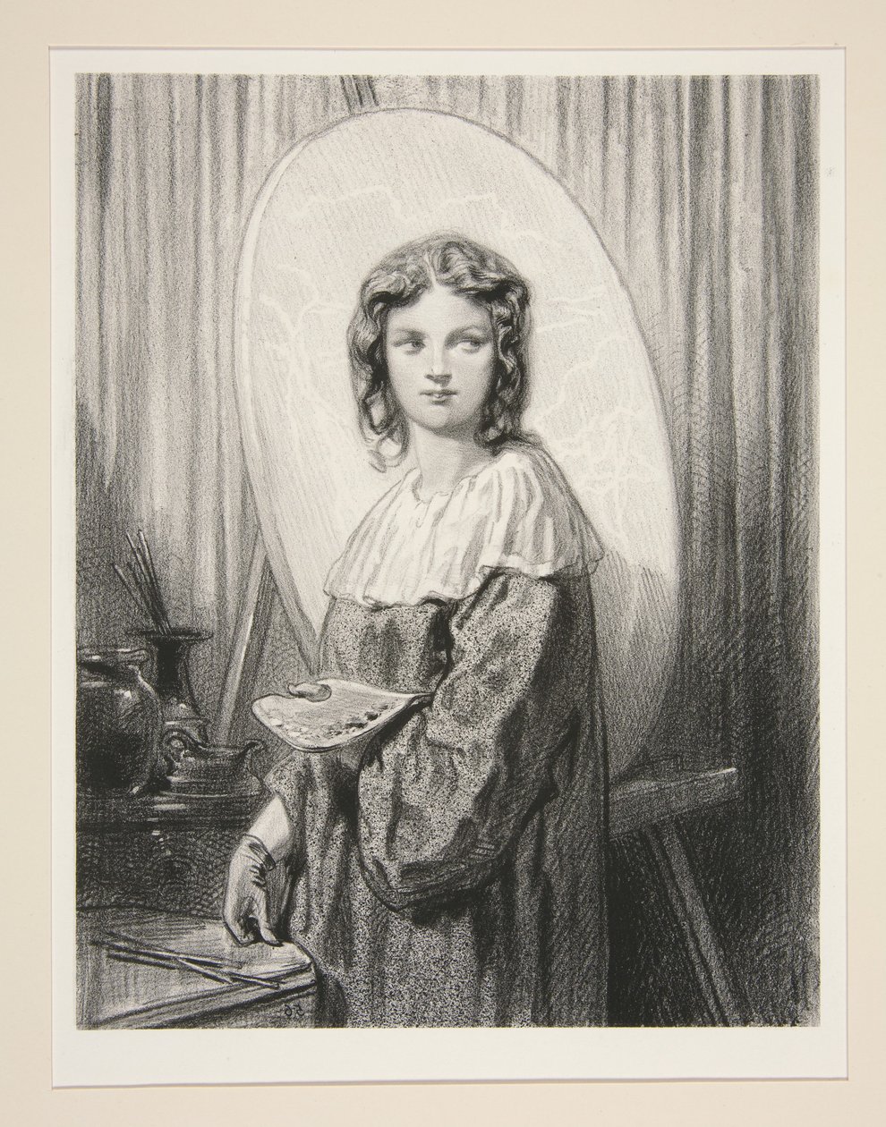 Le donne artiste / Mistress Diana S... da Paul Gavarni