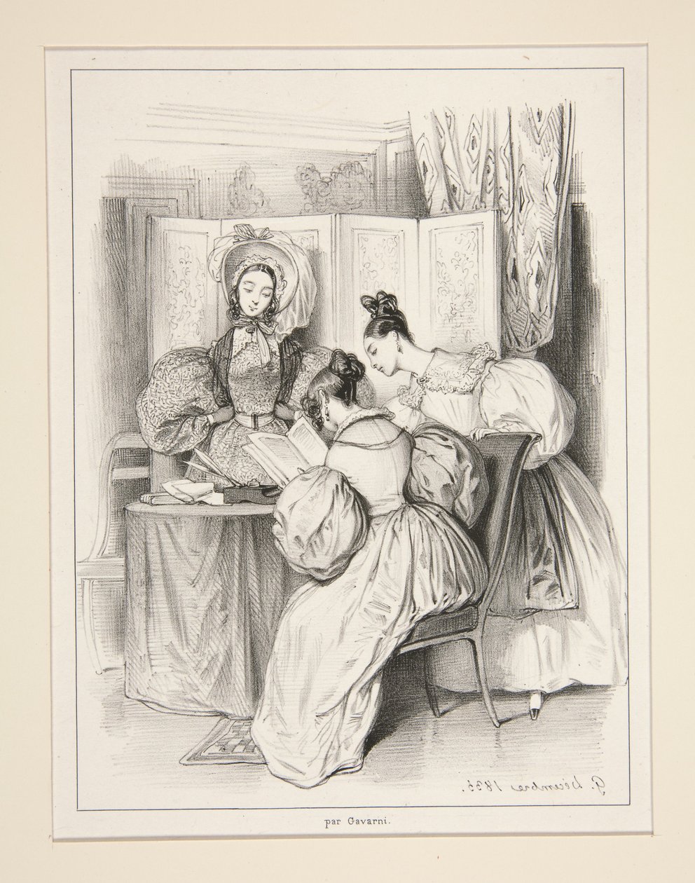 Le donne. Giornale del Secolo. da Paul Gavarni
