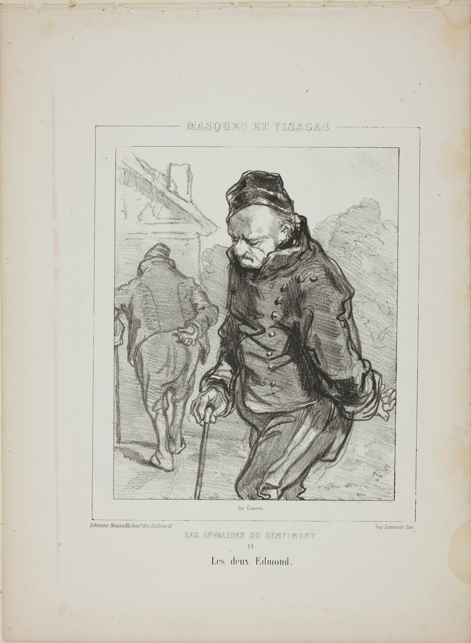 Gli invalidi del sentimento: I due Edmond da Paul Gavarni