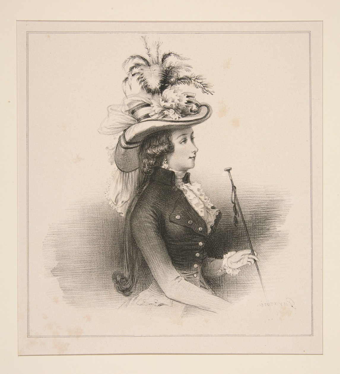 Mode di Parigi nel 1787 da Paul Gavarni