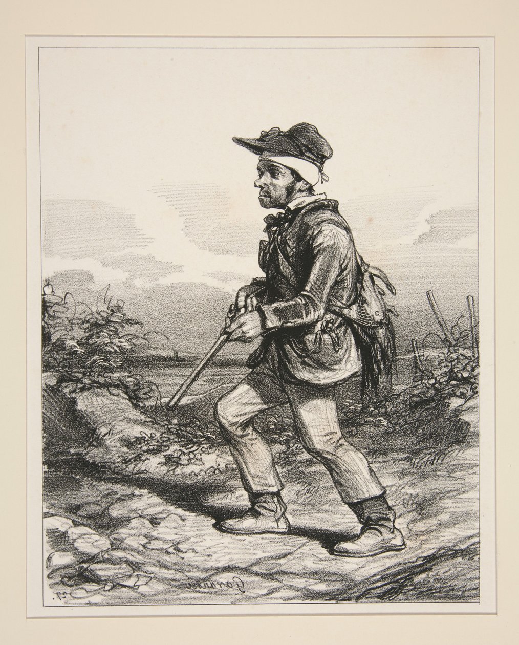 Signor Gontard (du Clos-Gorju), grande proprietario terriero, elettore idoneo, a caccia all