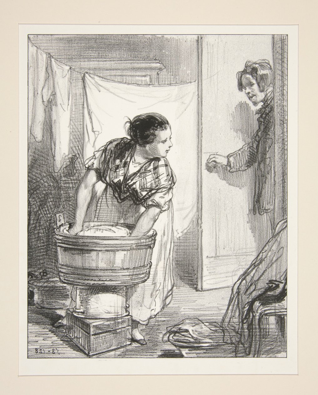 La signora de Chateaurouge, per favore - Ma guarda! È il mio Pierrot! da Paul Gavarni